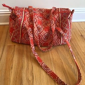Vera Bradley orange small duffle